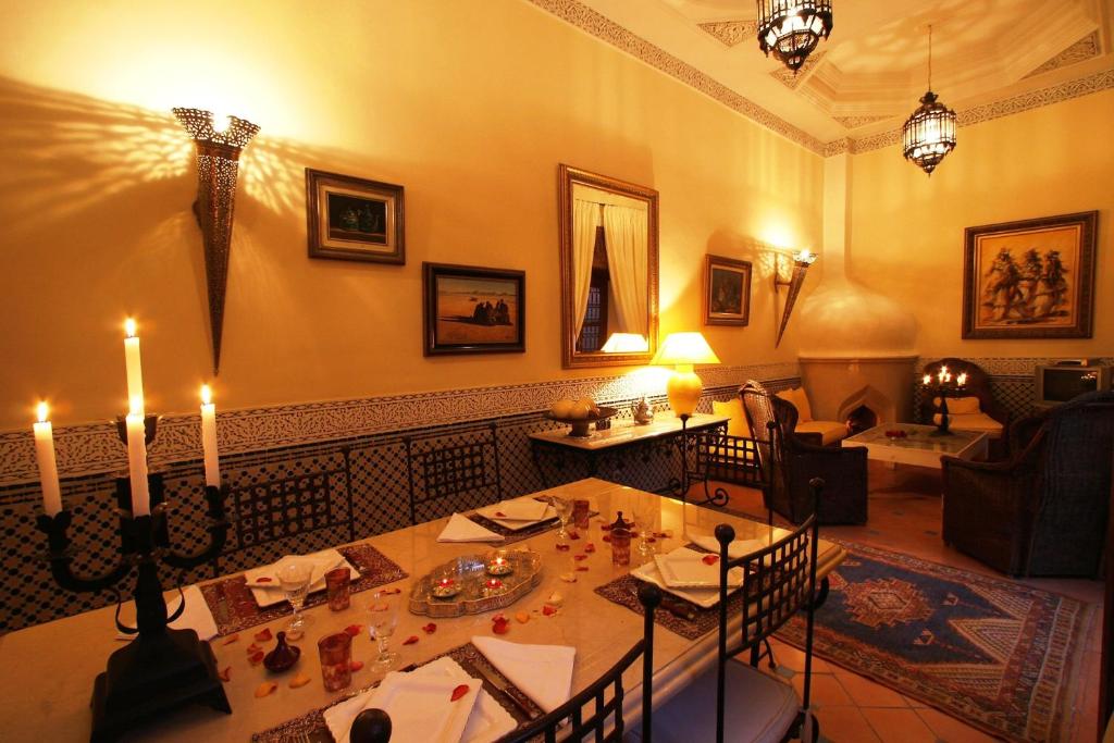 Posezení v ubytování Riad KSAR AGDID