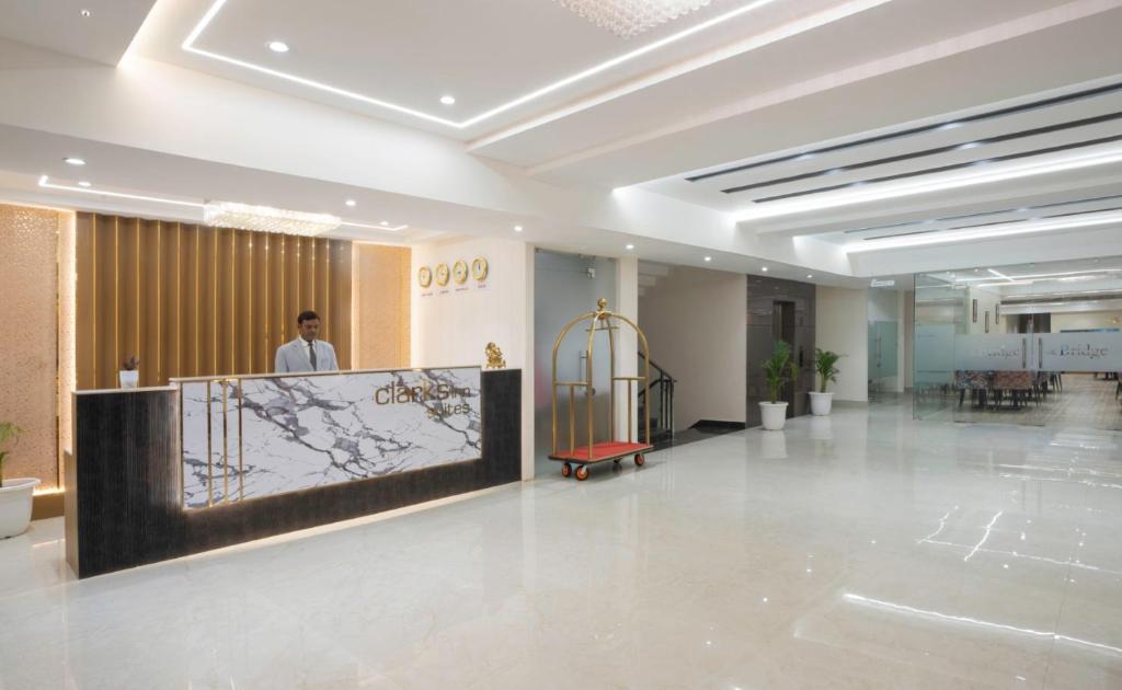 Vstupní hala nebo recepce v ubytování Clarks Inn Suites Agra Near Tajmahal