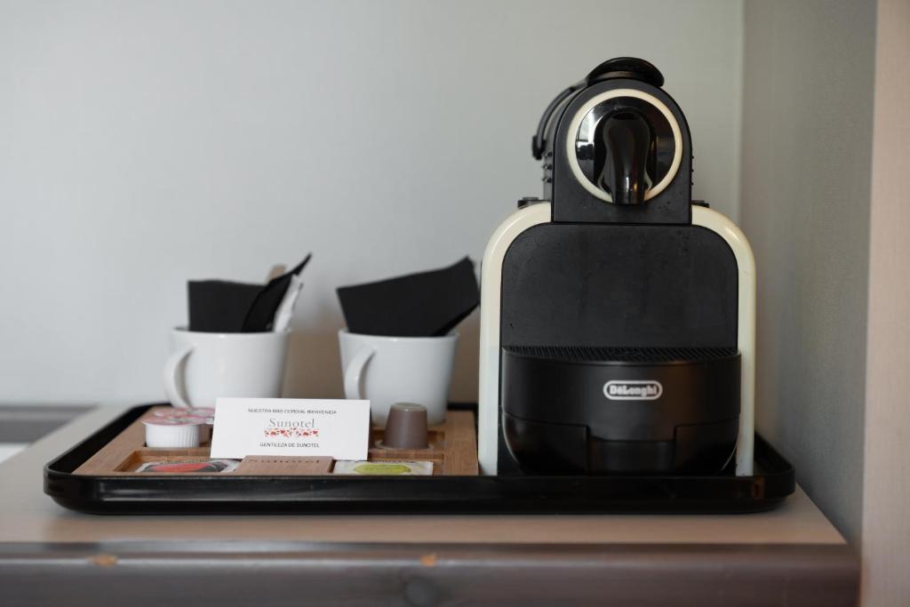 Coffee and tea making facilities at Sunotel Club Central