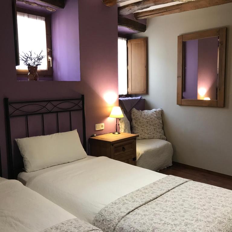 Casa Rural Montedeio - Chambre Lits Jumeaux Avec Lit D'Appoint
