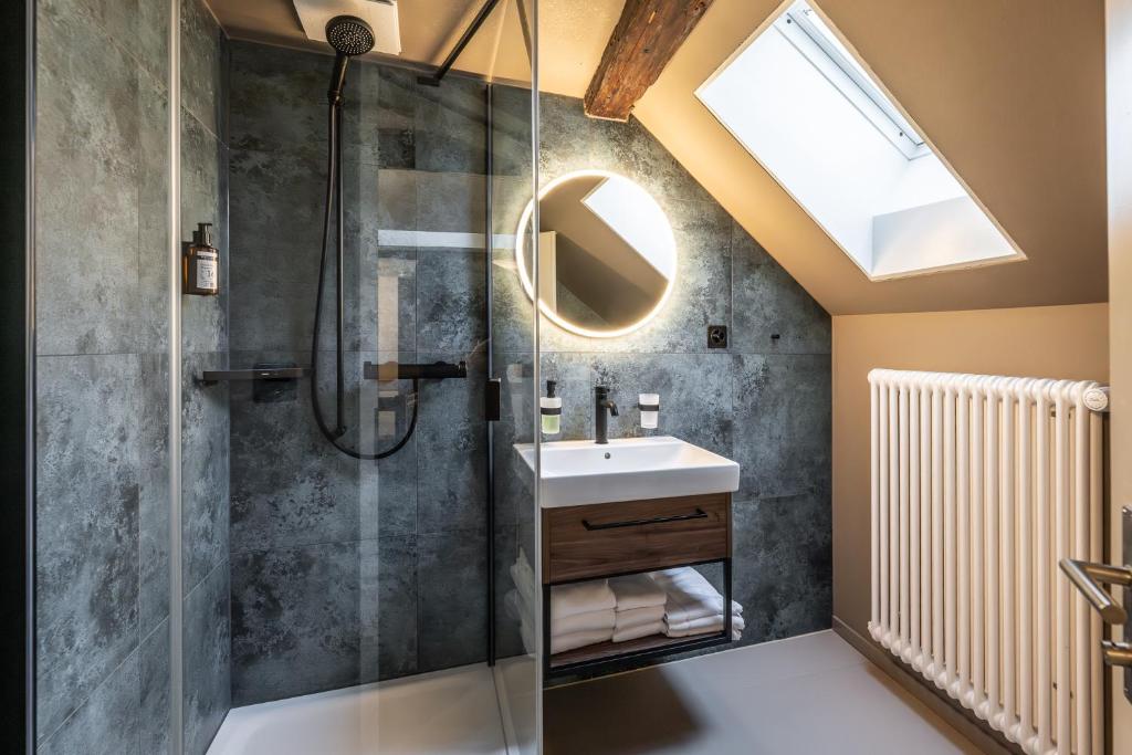 Koupelna v ubytování Hotel Jakob