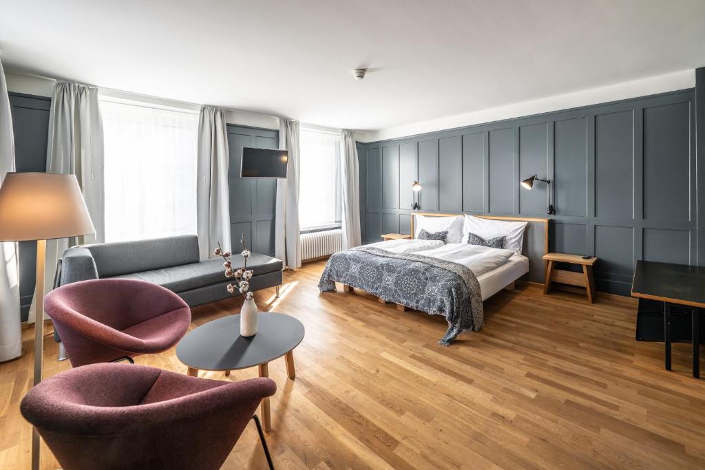 Postel nebo postele na pokoji v ubytování Hotel Jakob