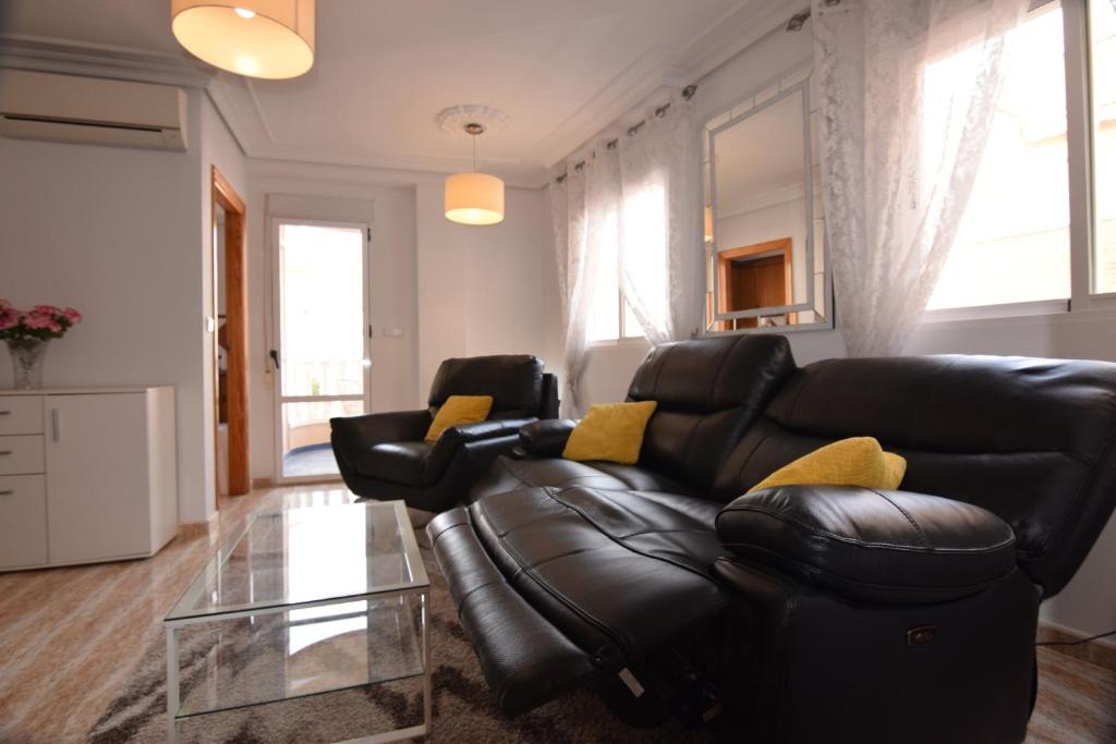 Posezení v ubytování Acogedor apartamento a 200 m de la playa