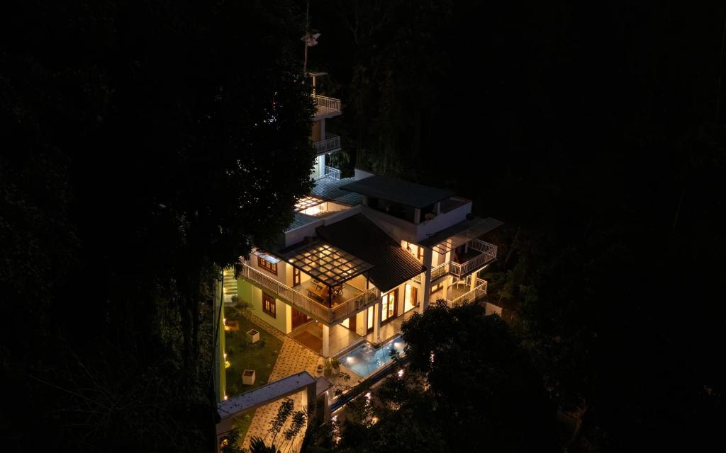 Letecký snímek ubytování Darigala House