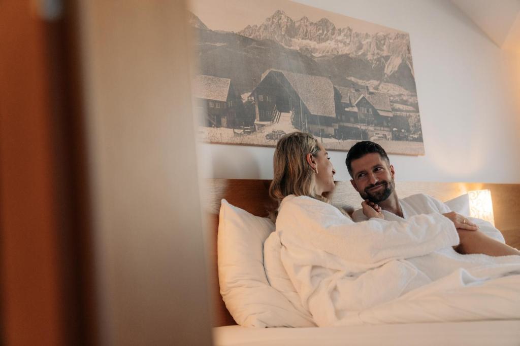 Postel nebo postele na pokoji v ubytování Hotel Winterer