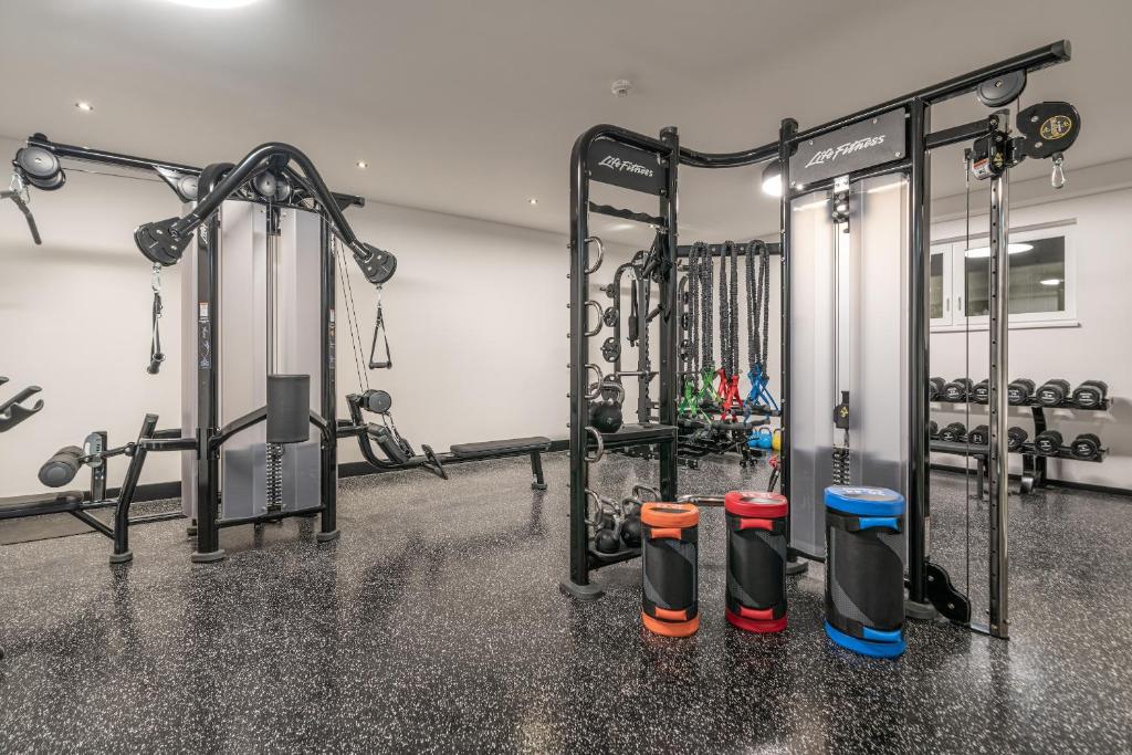Fitness centrum a/nebo fitness zařízení v ubytování Hotel Winterer