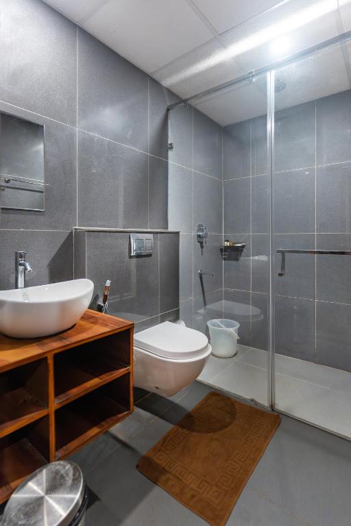 Koupelna v ubytování Tealawn Pool Villa, Munnar