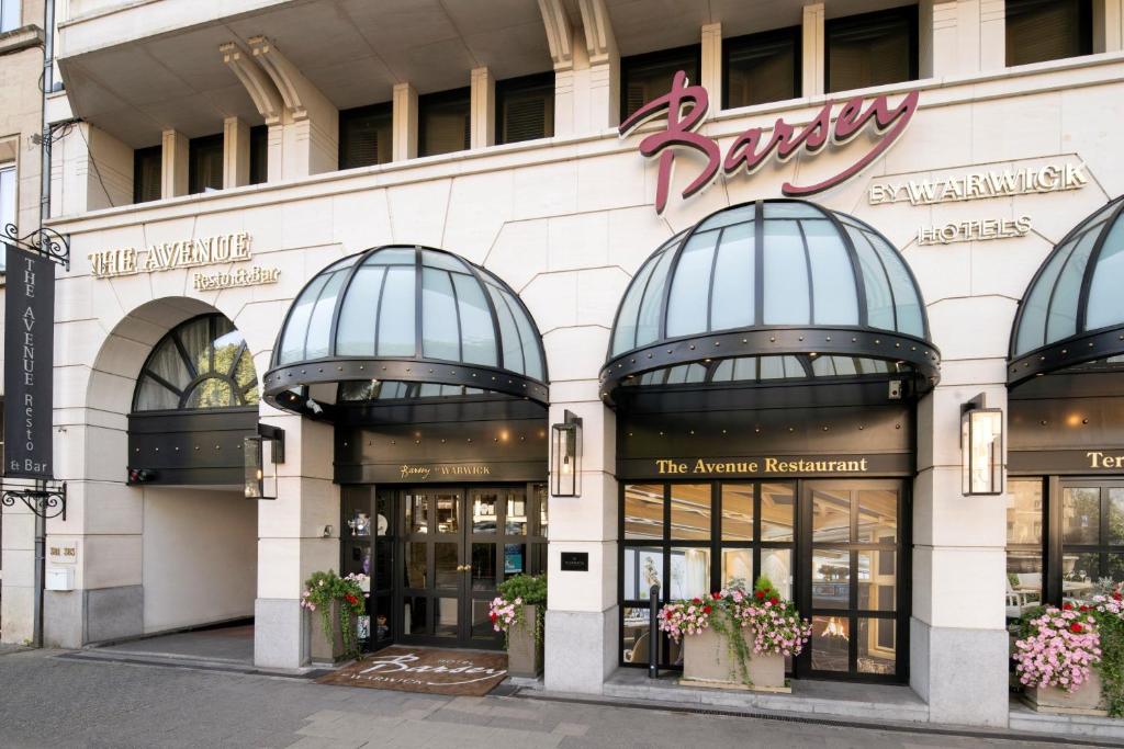 a store front of a building with windows at Hotel Barsey by Warwick in Brussels
