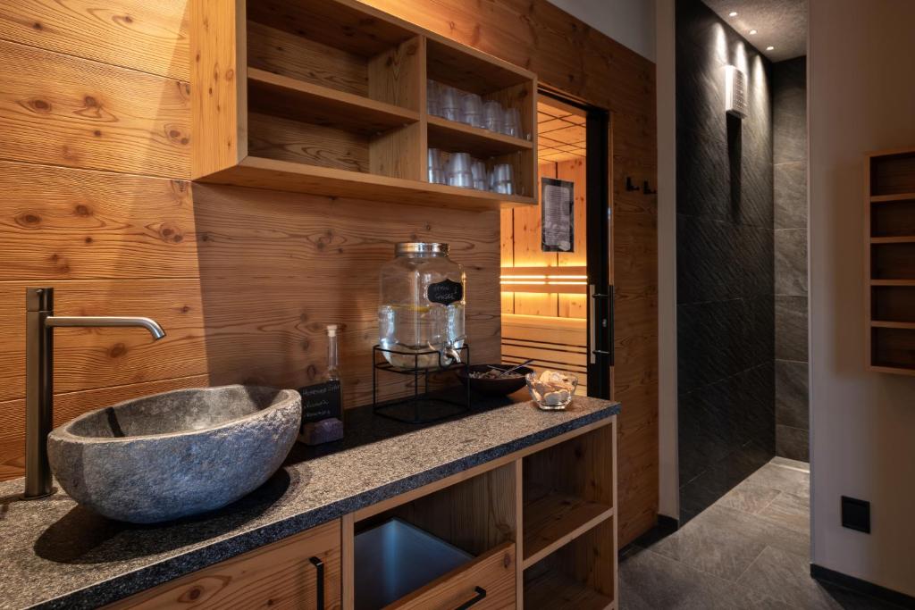 Kuchyň nebo kuchyňský kout v ubytování Residence Erika - Apartments, Breakfast & Sauna