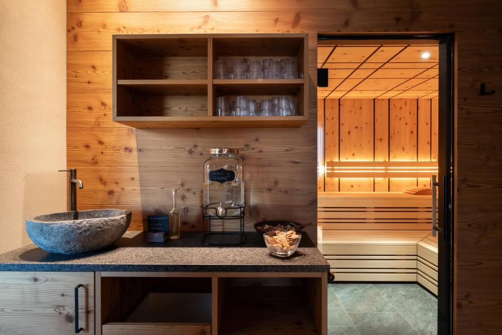 Kuchyň nebo kuchyňský kout v ubytování Residence Erika - Apartments, Breakfast & Sauna