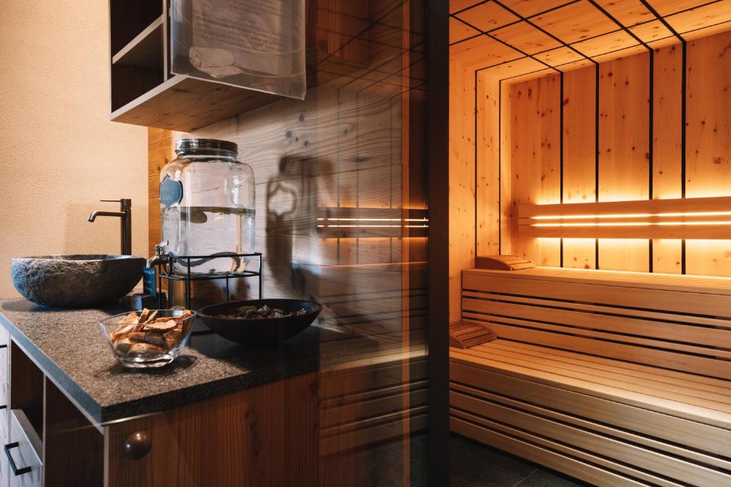 Kuchyň nebo kuchyňský kout v ubytování Residence Erika - Apartments, Breakfast & Sauna