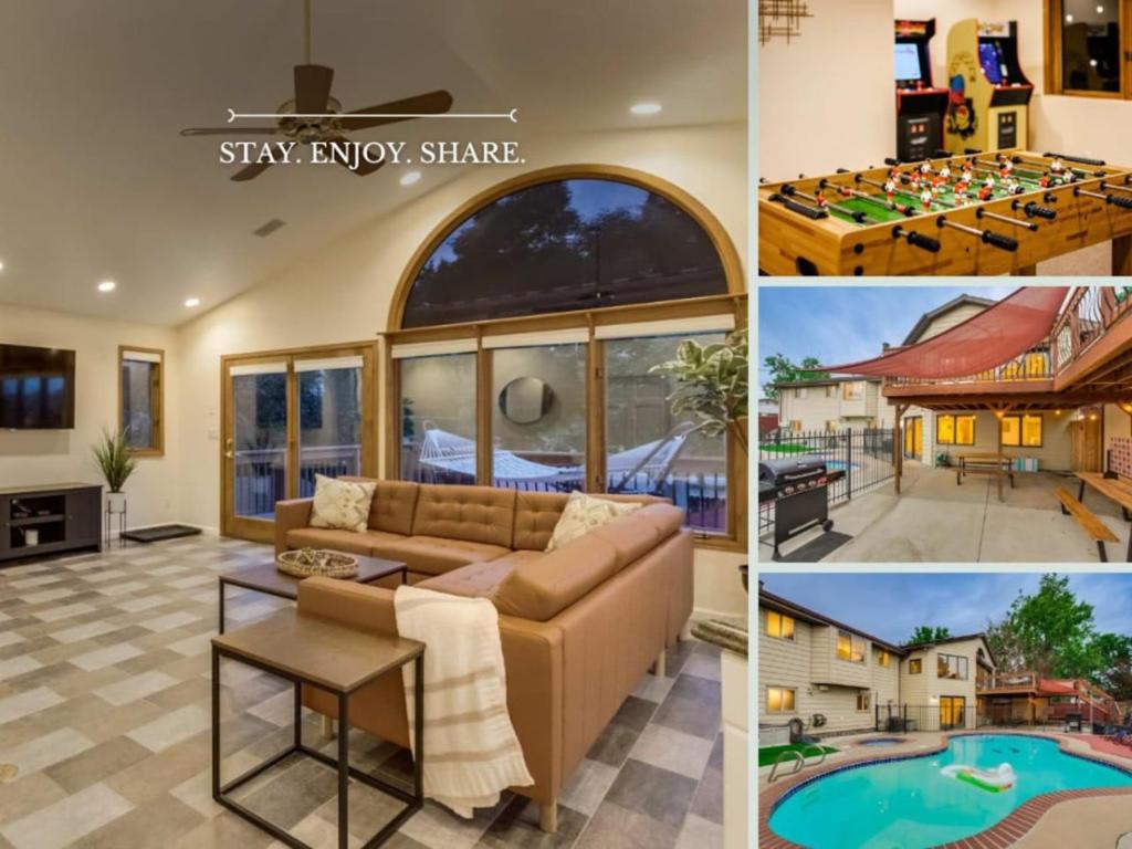 La alberca dentro o cerca de Backyard Oasis Pool Is A Beautiful Home