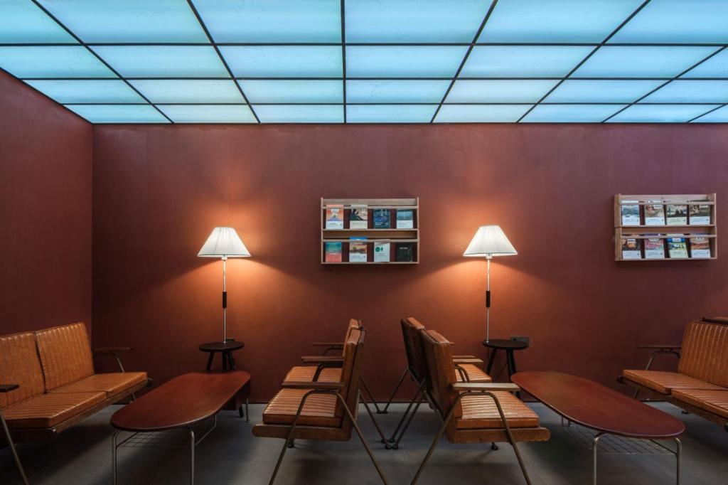Posezení v ubytování Captain 5 Youth Hotel-Shanghai Laoshan Road Branch