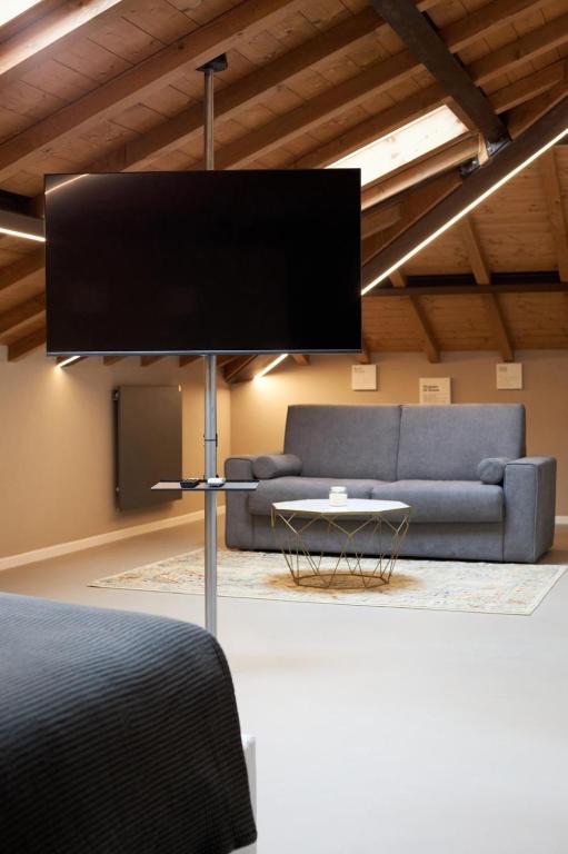 TV a/nebo společenská místnost v ubytování Rooms Don Alfonso