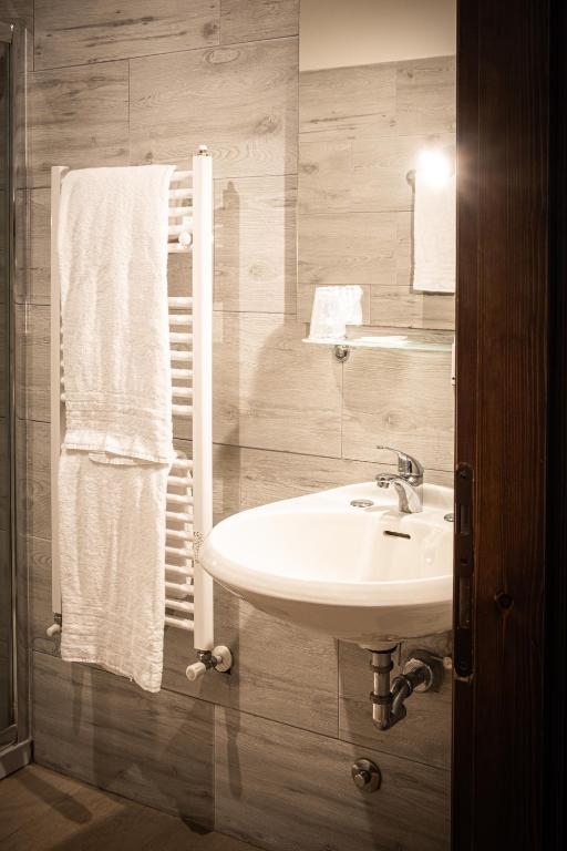Koupelna v ubytování Hotel Sonenga