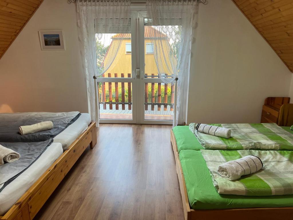 Posteľ alebo postele v izbe v ubytovaní Sophie-Haus, Sophie-ház