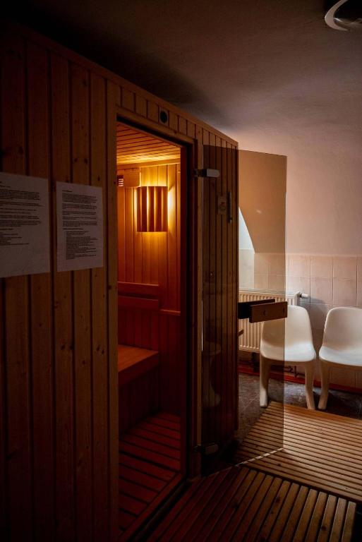 Posezení v ubytování Chata Severka s Wellness