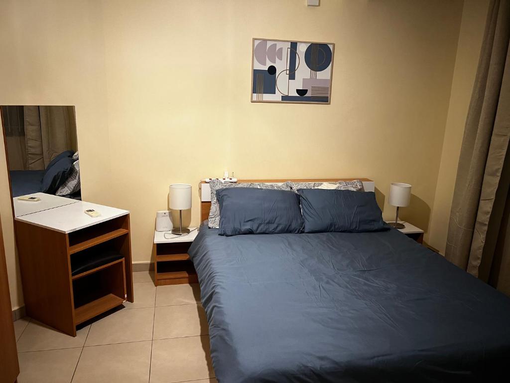 Postel nebo postele na pokoji v ubytování Cosy and modern flat in Mauritius