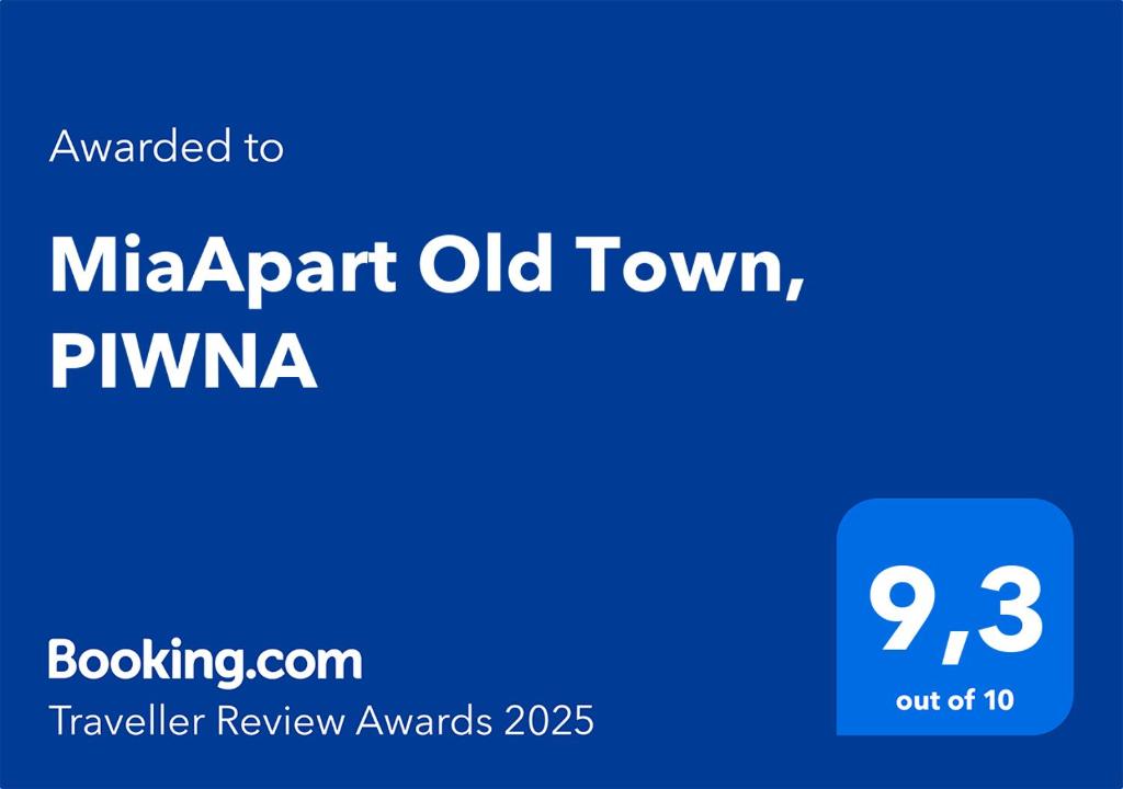 Certifikát, ocenenie alebo iný dokument vystavený v ubytovaní Mia Old Town, PIWNA