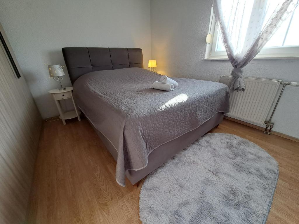Postel nebo postele na pokoji v ubytování Holiday Park Lu-Ka