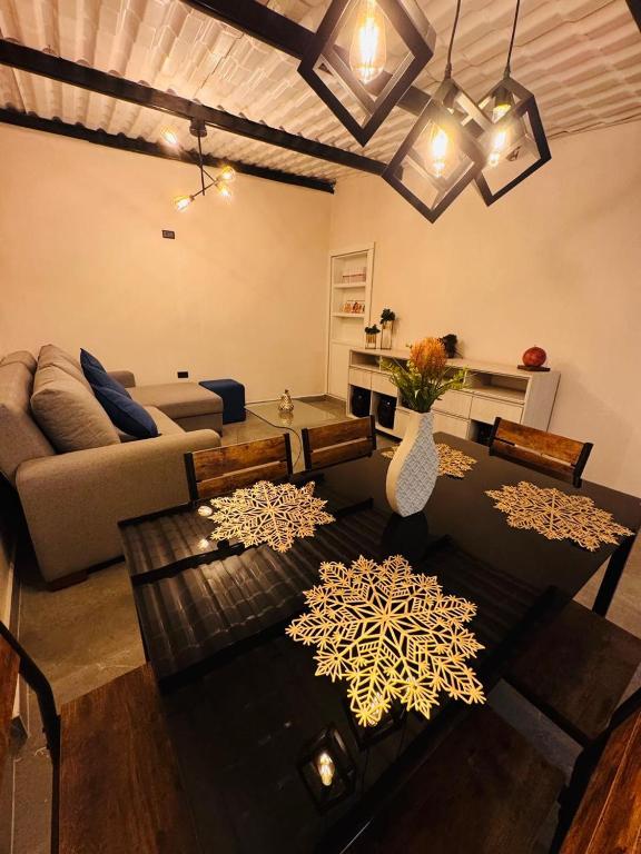 Posezení v ubytování Bonanza House