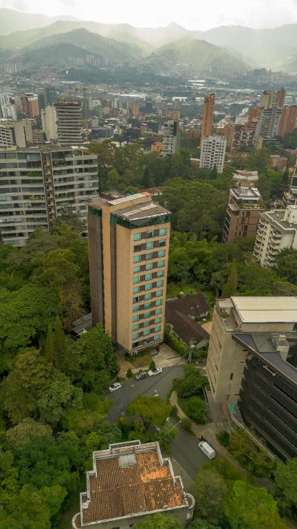 Nespecifikovaný výhled na destinaci Medellín nebo výhled na město při pohledu z hotelu