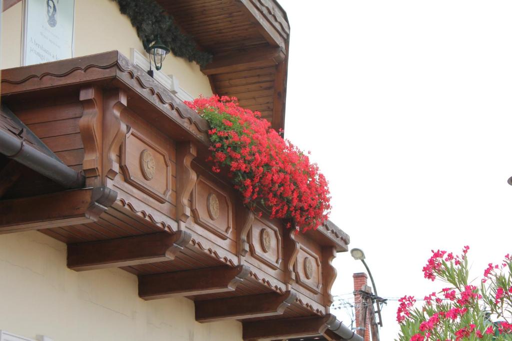 Balkón nebo terasa v ubytování Margaréta Panzió