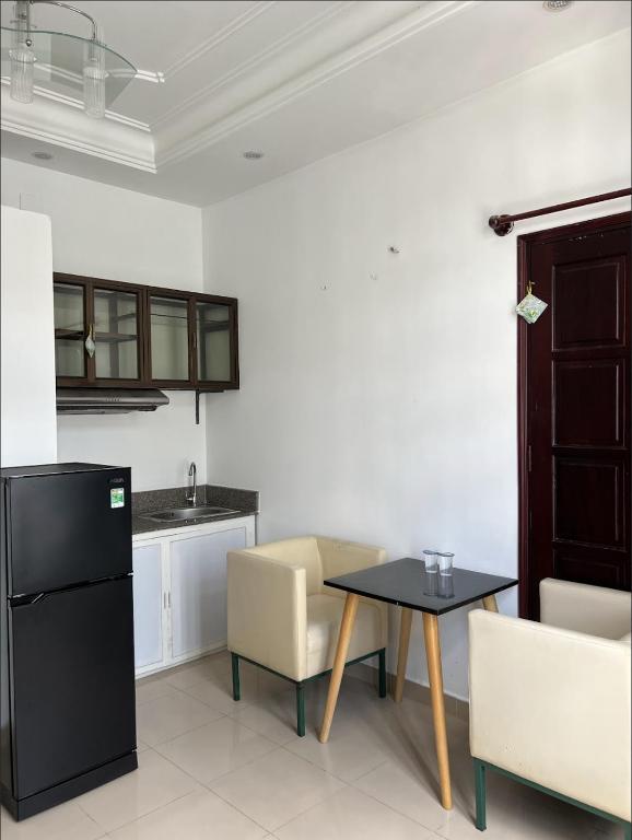 Kuchyň nebo kuchyňský kout v ubytování SÀI GÒN villa