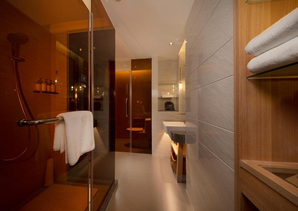 Koupelna v ubytování Manju Hotel Zhuzhou Tianyuan District Midea City Times Square