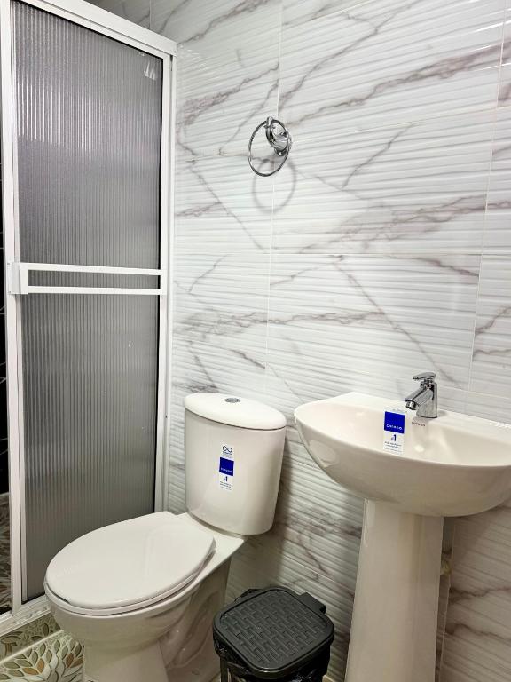 Koupelna v ubytování El guadual apartahotel