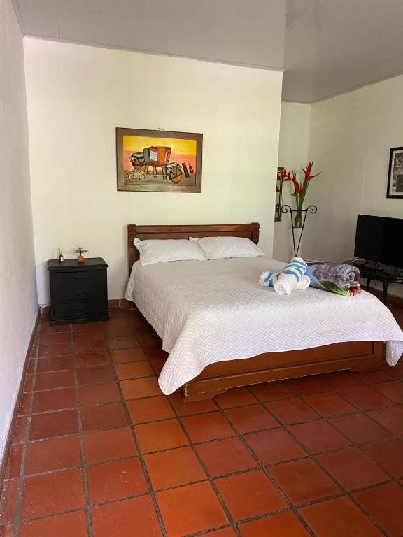 Postel nebo postele na pokoji v ubytování Villa Sonia Eco-Hostel