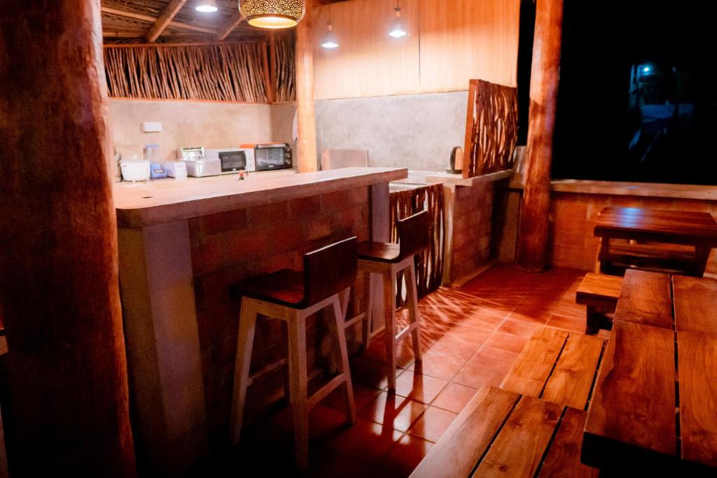 Kuchyň nebo kuchyňský kout v ubytování Hilltop villas