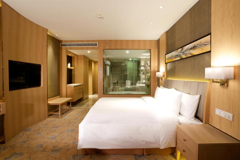 Postel nebo postele na pokoji v ubytování Crowne Plaza Shanghai Noah Square by IHG