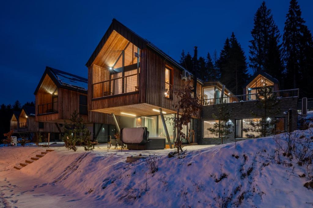 Chalet STRÖMY Demänovská dolina v zimě