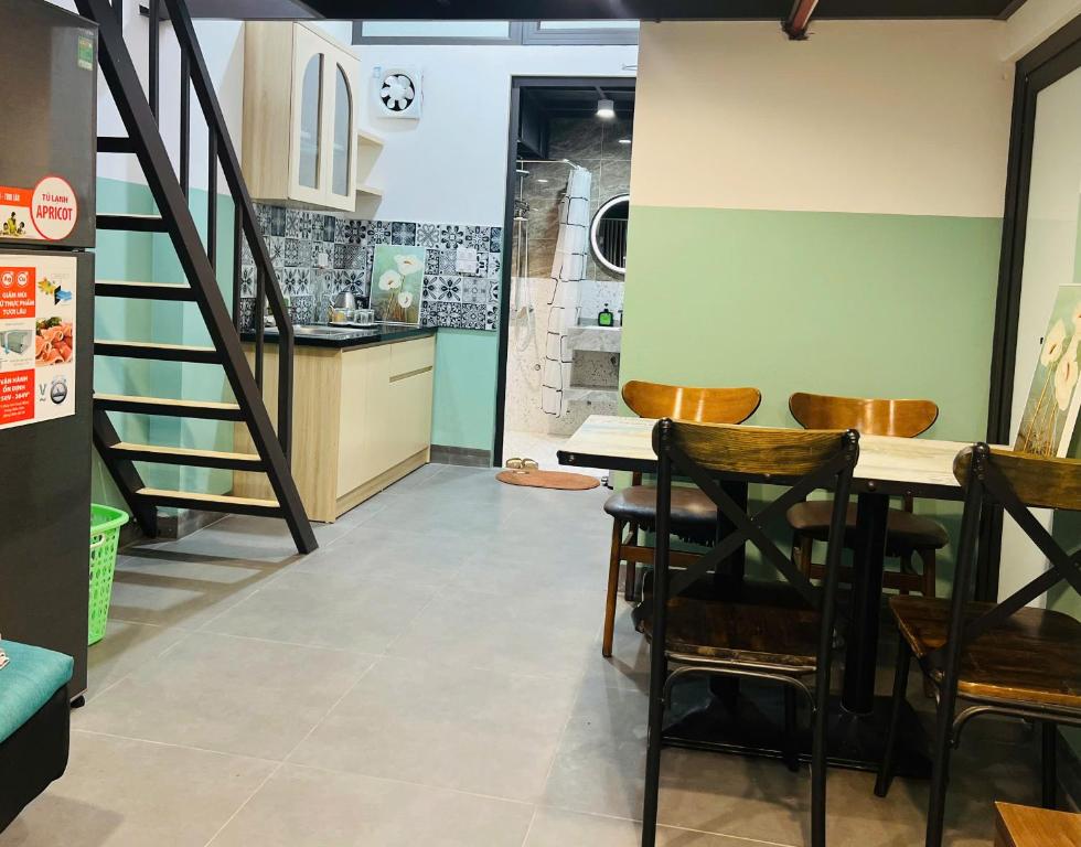 Köök või kööginurk majutusasutuses Amazing stay-apartment homestay, quiet and cozy place LTT Thanh Xuân