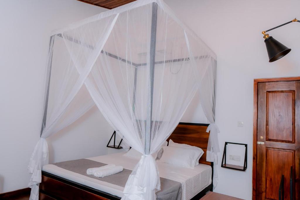 Postel nebo postele na pokoji v ubytování Hilltop villas