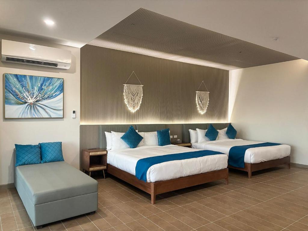 Postel nebo postele na pokoji v ubytování Hudor Resort - Bauang, La Union