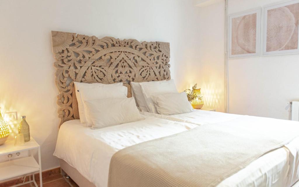 Postel nebo postele na pokoji v ubytování Boutique Bed & Breakfast Casa Paco - adults only