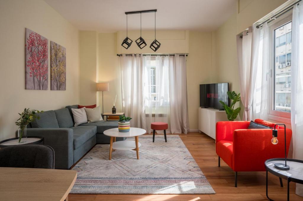 Χώρος καθιστικού στο Mia Homes - Heart of Athens