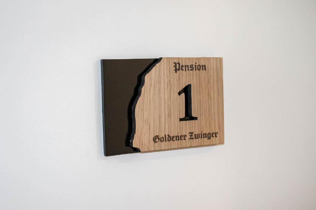 Certifikát, hodnocení, plakát nebo jiný dokument vystavený v ubytování Pension Goldener Zwinger