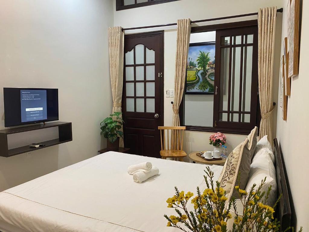 TV/trung tâm giải trí tại Lavande Hue Homestay