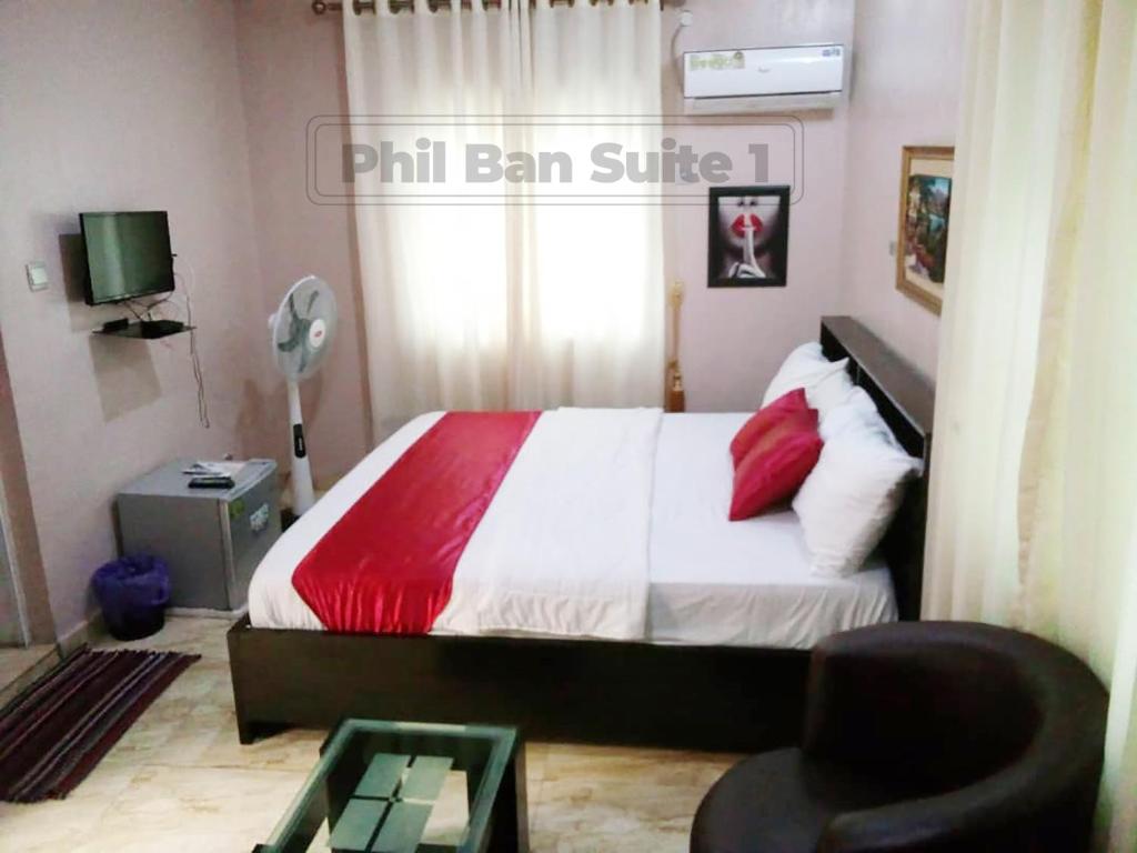 Postel nebo postele na pokoji v ubytování Ban Guest House