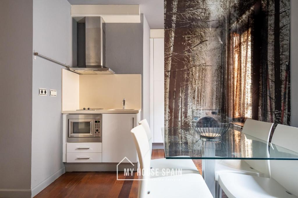 Kuchyň nebo kuchyňský kout v ubytování MyHouseSpain - Apartamentos Moros 41