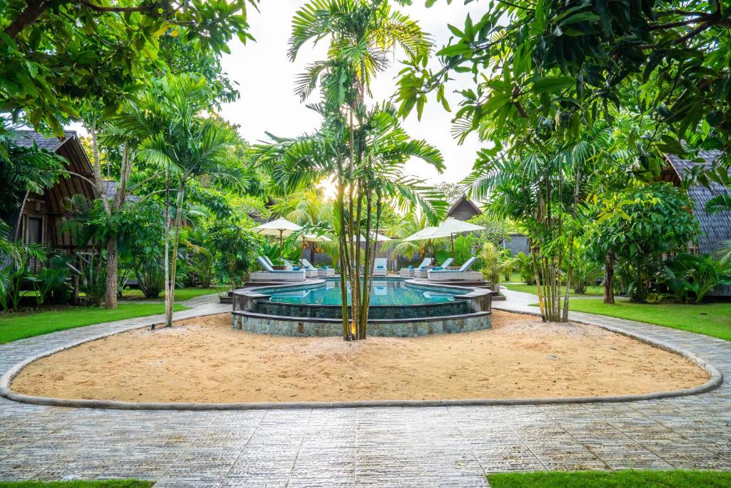 Zahrada ubytování Lumbung Bukit Resort Uluwatu