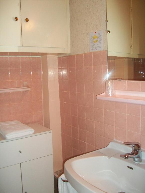 Koupelna v ubytování Hotel L'Aiglon
