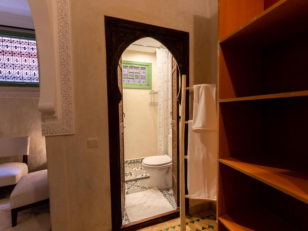 Koupelna v ubytování Riad Dar Lamia