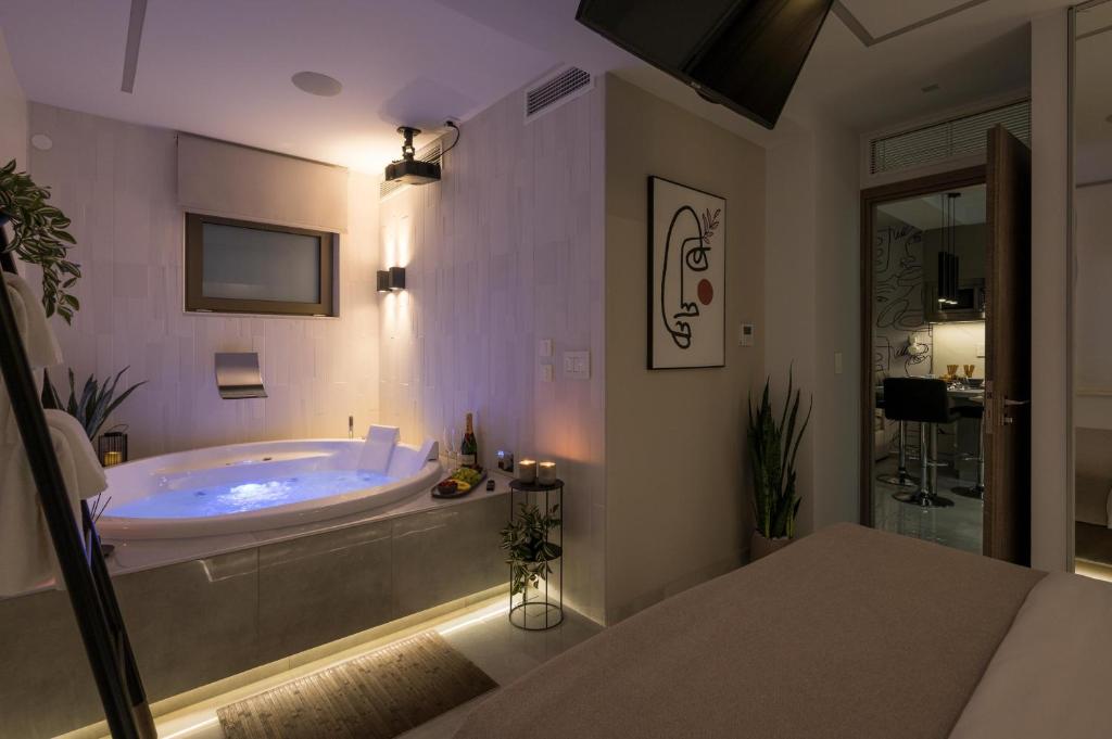 Koupelna v ubytování Pi Suite Project Smart Living