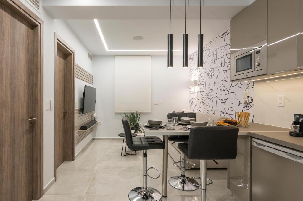 Kuchyň nebo kuchyňský kout v ubytování Pi Suite Project Smart Living