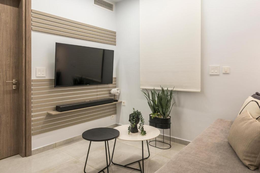 TV a/nebo společenská místnost v ubytování Pi Suite Project Smart Living