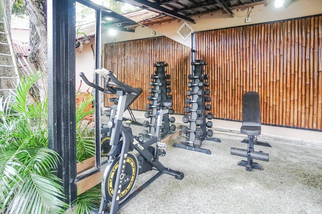 Fitness centrum a/nebo fitness zařízení v ubytování Kampung 168